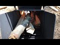 Making camping BBQ rocket stove