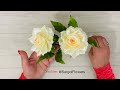 DIY Satin Ribbon Roses/How to make eternal roses /Ribbon tricks