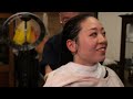💈ASMR Beautiful Esthetician Visits 104 year-old Japanese Barbershop