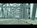 I-695 West - Francis Scott Key Bridge - Baltimore - Maryland - 4K Infrastructure Drive