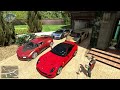 GTA 5 - Stealing Cristiano Ronaldo Luxury Cars with Michael for Jimmy | (Real Life Cars)