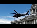 Governor Gary Herbert landing at Utah state capital