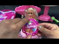 41 Minutes with Unboxing Satisfying Pink Doll Handbag, Cute ASMR Doll Bathroom Toy Set |Unboxing Toy