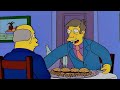 Steamed hams but Skinner is a robot and he's really bad at hiding it