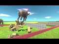 Animals vs Dinosaurs Power Tournament with Jet Engines - Animal Revolt Battle Simulator