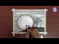 Couple in moon light pencil drawing for beginners | easy and step by step | @lokaaarts