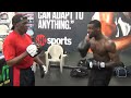 Floyd Mayweather vs. Andrew Tabiti  Argument over who is faster