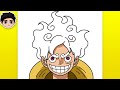 How to Draw Luffy Sun God Nika from One Piece | Easy Step-by-Step