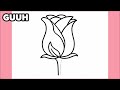 HOW TO DRAW A ROSE