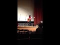 Me Performing Hundred Million Dollar Soul By Kate Voegele at the Winter Concert