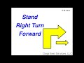 AKC Rally Excellent Sign #214 : Stand - Right Turn - Forward