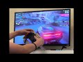 Playing Asphalt 9 on Nintendo switch with Lego steering wheel!