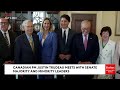 Canadian Prime Minister Justin Trudeau Meets With Senate Leaders Chuck Schumer And Mitch McConnell