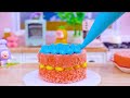 Chocolate Cake Recipes | Vibrant Oreo Chocolate Decorating | Tiny Rainbow Ideas | Miniature Sweets