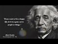 Albert Einstein's Life Lessons - What Men Realize Too Late