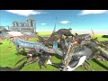 Dragon War - Chinese Dragon VS Western Dragon - Animal Revolt Battle Simulator