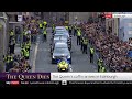 Queen Elizabeth's coffin arrives in Edinburgh to thousands of people