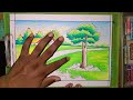 Easy landscape drawing for beginners/Easy landscape drawing