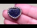 Beaded Bezel Around a Gemstone Heart Shaped Cabochon | Pt. 1