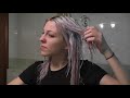 How I dye ( no bleach roots) my WHITE/SILVER hair Tutorial