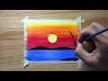 Easy Wax Crayon Drawing for Beginners