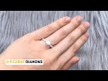 Diamond Size Engagement Ring Comparison On Hand (0.3, 0.4, 0.5, 0.6, 0.7, 0.8, 0.9, 1.0 Carat)