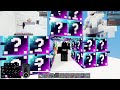 Trying out the new GLITCHED luckyblocks in roblox bedwars..