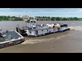 Flooding Missouri River @ St. Charles Mo. and the M/V Mr. LAMPTON