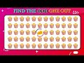 Find odd emoji // Find the odd one out//Emoji Quiz //Junk Food Edition..