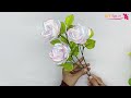 DIY | How To Make Rose Flower From Satin Ribbon Easy | Satin Ribbon Flowers Easy