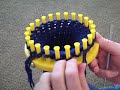 Making a Hat on a knifty knitter - knitting loom.