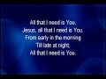 All I need is Jesus(2)