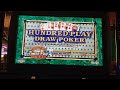 SUPER TIMES PAY 100 HUNDRED PLAY VIDEO POKER!!! * DOUBLE DOUBLE AND DEUCES WILD WITH MOM LOWROLLER!