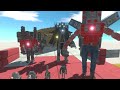 Titan War - Titan Team VS Titan Cameraman - Animal Revolt Battle Simulator