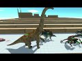 Escape From Alien Purussaurus - Last Survivor - Zigzag Course | Animal Revolt Battle Simulator