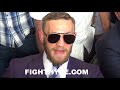 MCGREGOR REACTS TO CONFRONTATION WITH MAYWEATHER; REVEALS WORDS TRADED AND ORIGIN OF ANIMOSITY