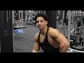 PEELED BACK & BICEP WORKOUT 5 DAYS OUT & POST WORKOUT MEAL