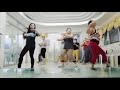 Dance workout with my colleagues and the applicants