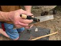 Crafting A 2 Piece Bow Drill Spindle From 100 Year Old Pine