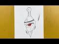 Easy to draw || how to draw kakashi in Kunai || step-by-step