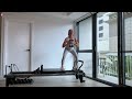 30 MIN INTERMEDIATE REFORMER PILATES -  Legs + Abs strength | Dumbbells
