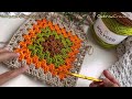 Part 1 - Crochet Sunset Bag / Crochet Granny Square Bag / Tas Rajut Granny Square Untuk Pemula