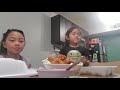 My girls first mukbang show! LOL. THE CUTEST THING!!