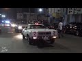 Lowriders Scraping Sparks at Sunset in Los Angeles