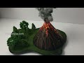 volcano model - volcano project - Volcano diorama - paper volcano model - volcanoes - diyas funplay