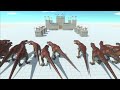 100 Commando Bo vs 100 Carnivore Dinosaurs Army Animal Revolt Battle Simulator