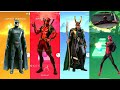 Batman vs Deadpool vs Loki vs Spider-Man | Tiles Hop EDM Rush! Ultimate Showdown!