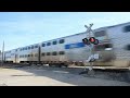 Metra 420 at Park Street Railroad crossing in Roselle IL. (3/18/2018)