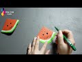 How To Make Paper Watermelon Bookmark Step by Step