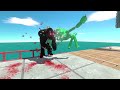 Jump Over Dark Goro and Rotating Spikes - Animal Revolt Battle Simulator